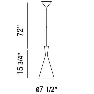 Eurofase 20437-046 Bronx 16" Brushed Nickel Pendant Light