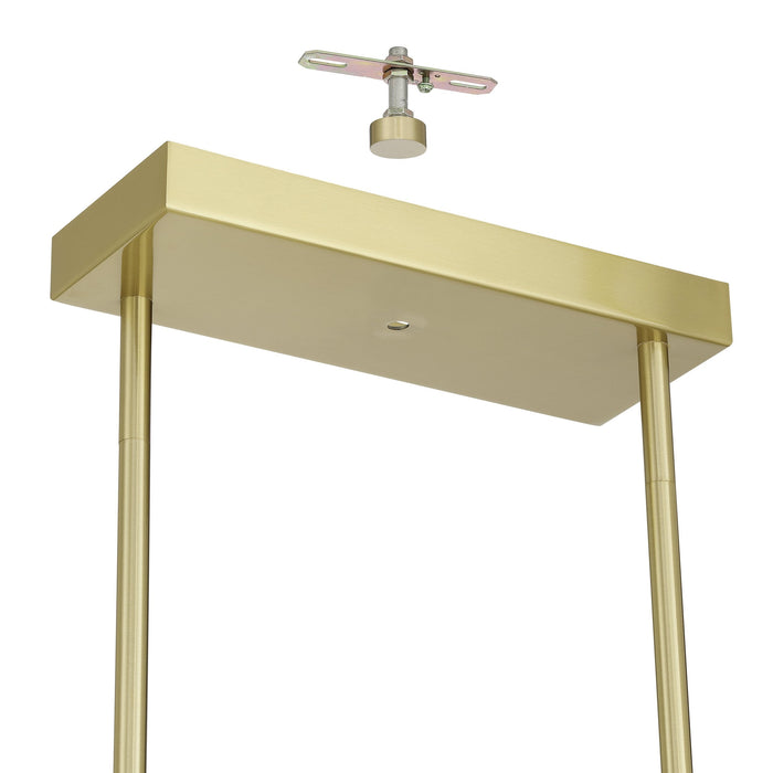 Chandelier Thesis 207301A Manhattan 48 inch 12 light Brushed Gold LED Chandelier with Rotating Arms THESIS