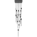 Multi-Light Pendant Avenue Lighting HF5415-BLK Alpine Avenue Alpine 15-Light 24"W LED Pendant in Black with White Jade Crystals in Black,White Marbleized Glass Avenue Lighting