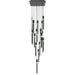 Multi-Light Pendant Avenue Lighting HF5415-BLK-JAD Alpine Avenue Alpine 15-Light 24"W LED Pendant in Black with Black Jade Crystals in Black, Black Jade Glass Avenue Lighting