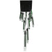 Multi-Light Pendant Avenue Lighting HF5415-BLK-JAD Alpine Avenue Alpine 15-Light 24"W LED Pendant in Black with Black Jade Crystals in Black, Black Jade Glass Avenue Lighting
