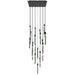 Multi-Light Pendant Avenue Lighting HF5431-BLK-JAD Alpine Avenue Alpine 31-Light 36"W LED Pendant in Black with Black Jade Crystals in Black Jade Glass Avenue Lighting