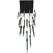 Multi-Light Pendant Avenue Lighting HF5431-BLK-JAD Alpine Avenue Alpine 31-Light 36"W LED Pendant in Black with Black Jade Crystals in Black Jade Glass Avenue Lighting