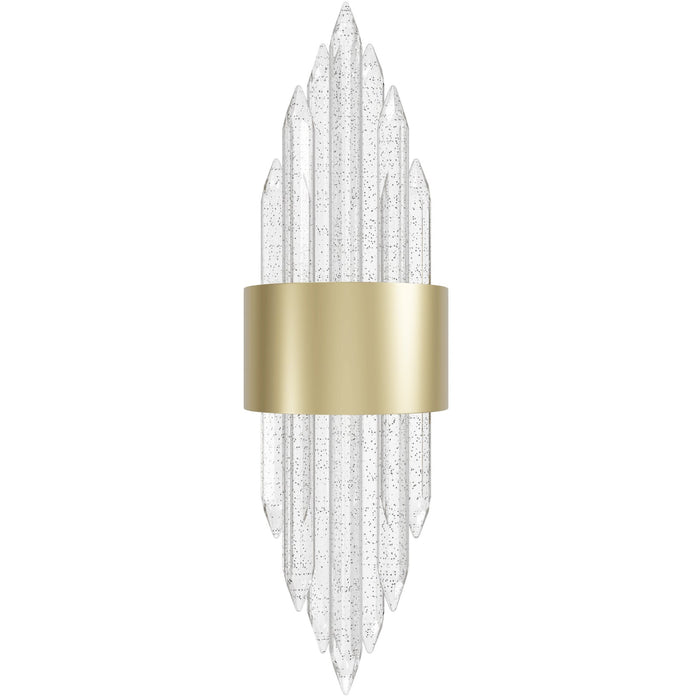 Wall Sconce Avenue Lighting HF3017-BB Aspen The Original Aspen 7-Light 22"H LED Wall Sconce in Brushed Brass/Bubbled Crystals Avenue Lighting