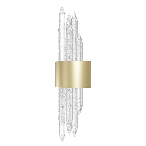 Wall Sconce Avenue Lighting HF3017-BB Aspen The Original Aspen 7-Light 22"H LED Wall Sconce in Brushed Brass/Bubbled Crystals Avenue Lighting