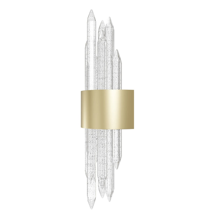 Wall Sconce Avenue Lighting HF3017-BB Aspen The Original Aspen 7-Light 22"H LED Wall Sconce in Brushed Brass/Bubbled Crystals Avenue Lighting