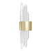 Wall Sconce Avenue Lighting HF3017-BB Aspen The Original Aspen 7-Light 22"H LED Wall Sconce in Brushed Brass/Bubbled Crystals Avenue Lighting