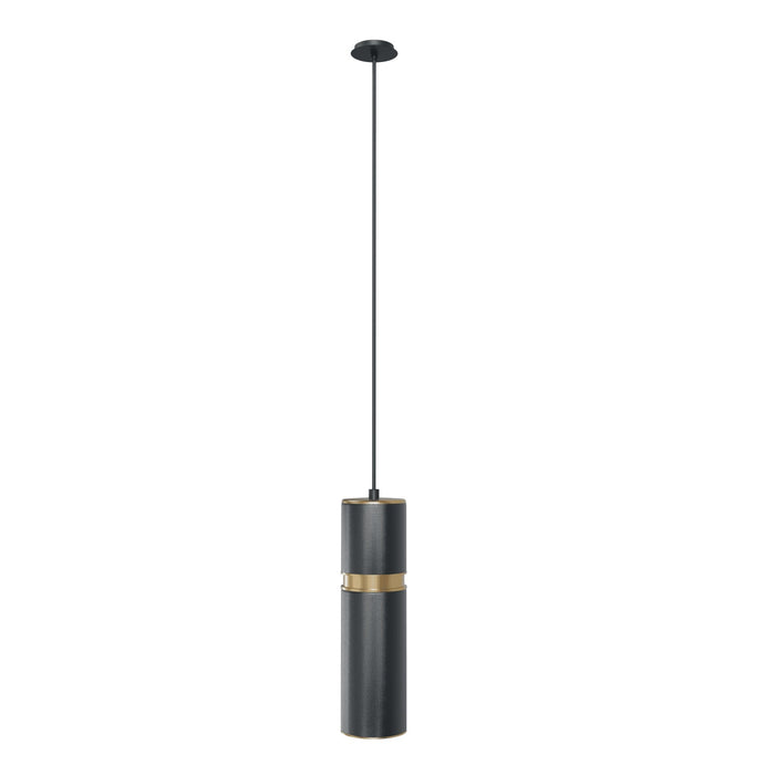 Pendant Light Avenue Lighting HF1074-DGY Cicada 10"H LED Pendant in Knurled Dark Grey and Brass in Knurled Dark Grey With Brass Avenue Lighting