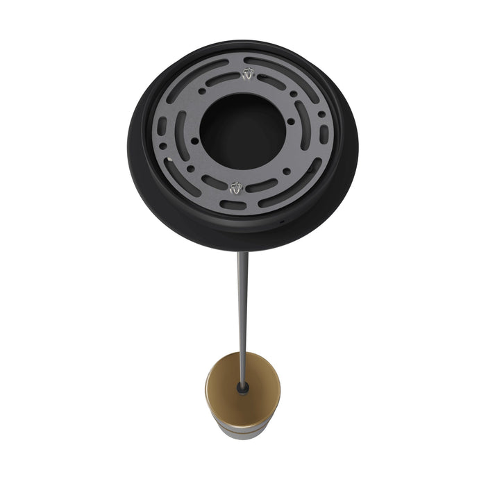 Pendant Light Avenue Lighting HF1074-DGY Cicada 10"H LED Pendant in Knurled Dark Grey and Brass in Knurled Dark Grey With Brass Avenue Lighting