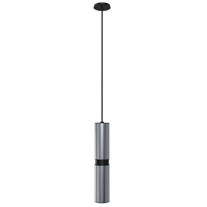 Pendant Light Avenue Lighting HF1078-DGY Cicada 12"H LED Pendant in Knurled Dark Grey and Black in Knurled Dark Grey With Black Avenue Lighting