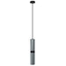 Pendant Light Avenue Lighting HF1078-DGY Cicada 12"H LED Pendant in Knurled Dark Grey and Black in Knurled Dark Grey With Black Avenue Lighting
