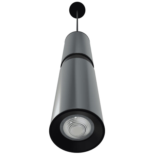 Pendant Light Avenue Lighting HF1078-DGY Cicada 12"H LED Pendant in Knurled Dark Grey and Black in Knurled Dark Grey With Black Avenue Lighting