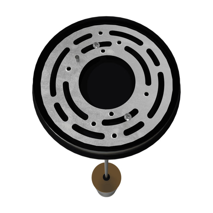 Pendant Light Avenue Lighting HF1078-BBK Cicada 13"H Cylinder LED Pendant in Black and Knurled Brass in Black With Knurled Brass Avenue Lighting