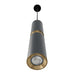Pendant Light Avenue Lighting HF1077-BLG Cicada 13"H LED Pendant in Knurled Light Grey and Brass in Knurled Light Grey With Brass Avenue Lighting
