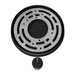 Pendant Light Avenue Lighting HF1068-BLK Cicada 14"H Cylinder LED Pendant with Black Marble in Black Avenue Lighting