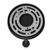 Pendant Light Avenue Lighting HF1068-WHT Cicada 14"H Cylinder LED Pendant with White Marble in Black Avenue Lighting