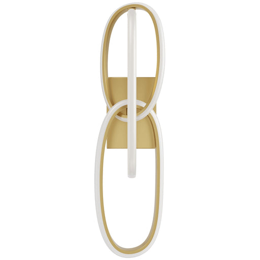 Wall Sconce Avenue Lighting HF5022-GL Circa 3-Ring 22"H LED Wall Sconce in Gold Avenue Lighting