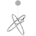Pendant Light Avenue Lighting HF5023-CH Circa 3-Ring 23"W LED Pendant in Chrome Avenue Lighting