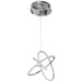 Pendant Light Avenue Lighting HF5023-CH Circa 3-Ring 23"W LED Pendant in Chrome Avenue Lighting