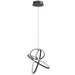 Pendant Light Avenue Lighting HF5023-BK Circa 3-Ring 23"W LED Pendant in Black Avenue Lighting