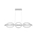 Pendant Light Avenue Lighting HF5025-CH Circa 6-Ring 63"W LED Pendant in Chrome Avenue Lighting