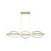 Pendant Light Avenue Lighting HF5025-GL Circa 6-Ring 63"W LED Pendant in Gold Avenue Lighting