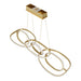 Pendant Light Avenue Lighting HF5025-GL Circa 6-Ring 63"W LED Pendant in Gold Avenue Lighting