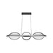 Pendant Light Avenue Lighting HF5025-BK Circa 6-Ring 63"W LED Pendant in Black Avenue Lighting