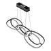 Pendant Light Avenue Lighting HF5025-BK Circa 6-Ring 63"W LED Pendant in Black Avenue Lighting