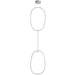 Pendant Light Avenue Lighting HF5026-CH Circa 3-Ring 28"W LED Pendant in Chrome Avenue Lighting