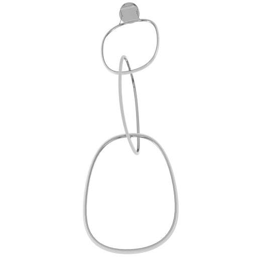 Pendant Light Avenue Lighting HF5026-CH Circa 3-Ring 28"W LED Pendant in Chrome Avenue Lighting