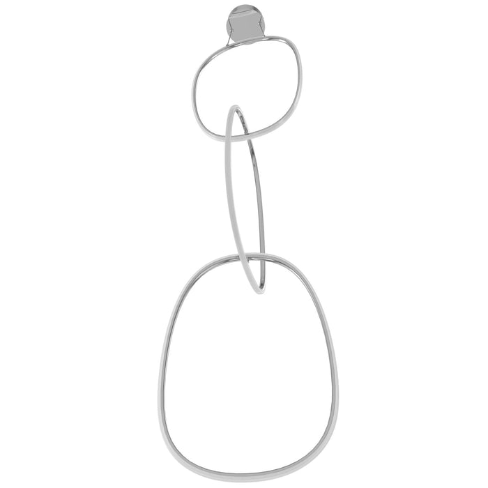 Pendant Light Avenue Lighting HF5026-CH Circa 3-Ring 28"W LED Pendant in Chrome Avenue Lighting