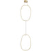 Pendant Light Avenue Lighting HF5026-GL Circa 3-Ring 28"W LED Pendant in Gold Avenue Lighting