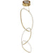 Pendant Light Avenue Lighting HF5026-GL Circa 3-Ring 28"W LED Pendant in Gold Avenue Lighting