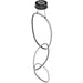 Pendant Light Avenue Lighting HF5026-BK Circa 3-Ring 28"W LED Pendant in Black Avenue Lighting