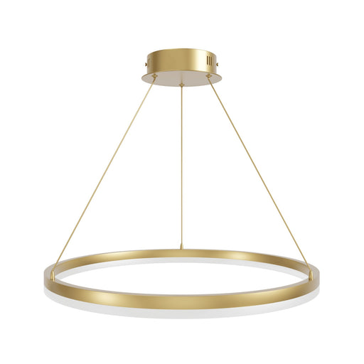 Pendant Light Avenue Lighting HF5027-GL Circa 24"W LED Ring Pendant in Gold Avenue Lighting