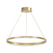 Pendant Light Avenue Lighting HF5027-GL Circa 24"W LED Ring Pendant in Gold Avenue Lighting