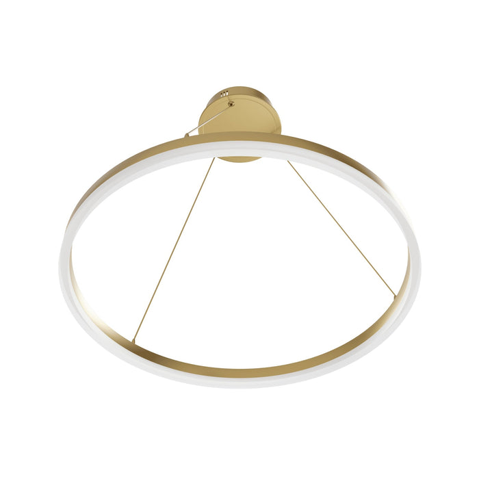 Pendant Light Avenue Lighting HF5027-GL Circa 24"W LED Ring Pendant in Gold Avenue Lighting