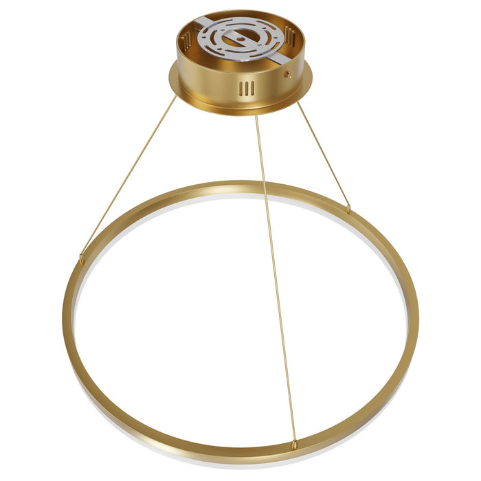 Pendant Light Avenue Lighting HF5027-GL Circa 24"W LED Ring Pendant in Gold Avenue Lighting
