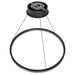 Pendant Light Avenue Lighting HF5027-BK Circa 24"W LED Ring Pendant in Black Avenue Lighting