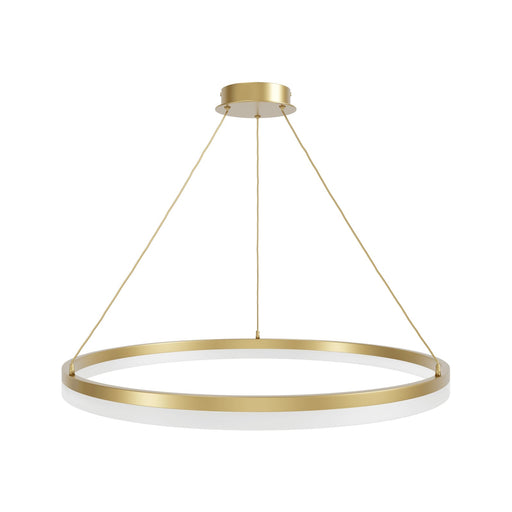 Pendant Light Avenue Lighting HF5028-GL Circa 31"W Ring LED Pendant in Gold Avenue Lighting