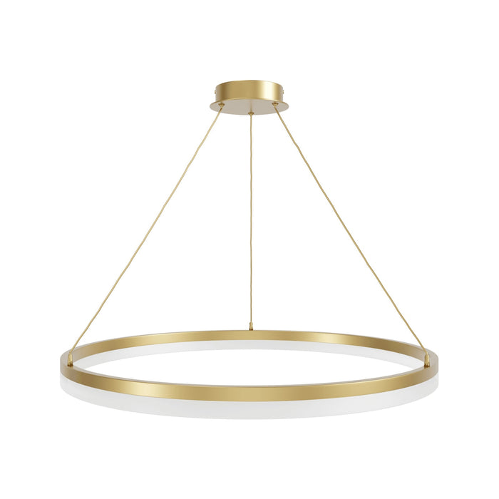 Pendant Light Avenue Lighting HF5028-GL Circa 31"W Ring LED Pendant in Gold Avenue Lighting