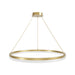 Pendant Light Avenue Lighting HF5028-GL Circa 31"W Ring LED Pendant in Gold Avenue Lighting