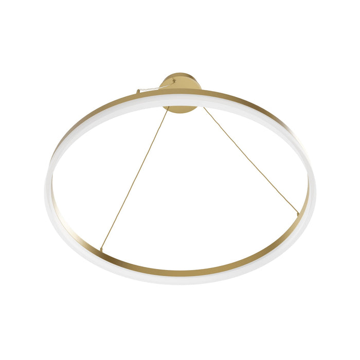 Pendant Light Avenue Lighting HF5028-GL Circa 31"W Ring LED Pendant in Gold Avenue Lighting