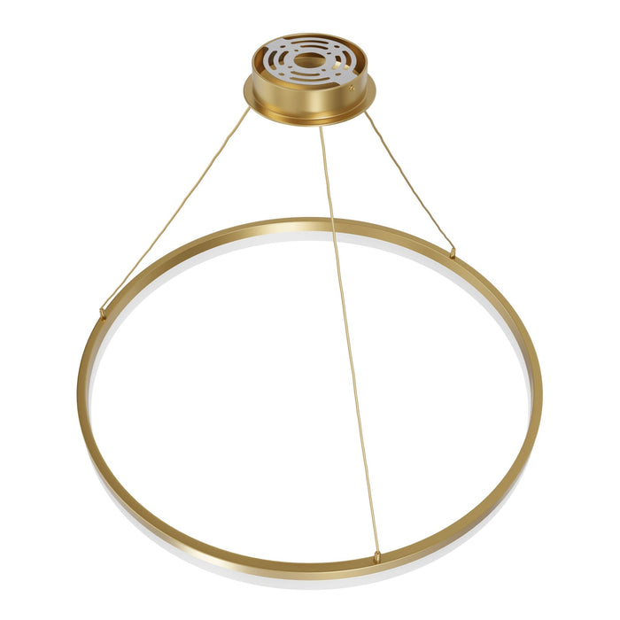 Pendant Light Avenue Lighting HF5028-GL Circa 31"W Ring LED Pendant in Gold Avenue Lighting