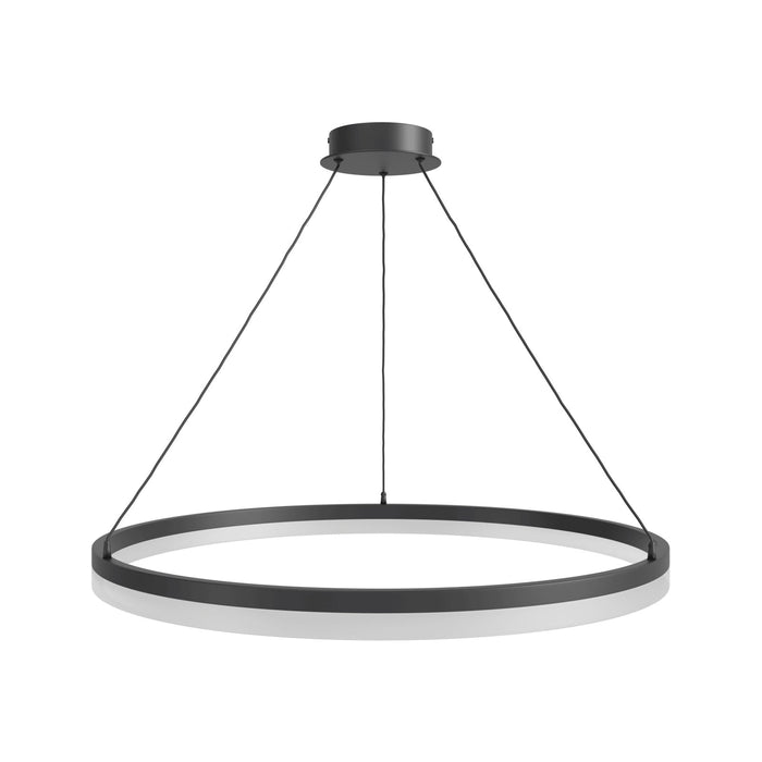 Pendant Light Avenue Lighting HF5028-BK Circa 31"W Ring LED Pendant in Black Avenue Lighting
