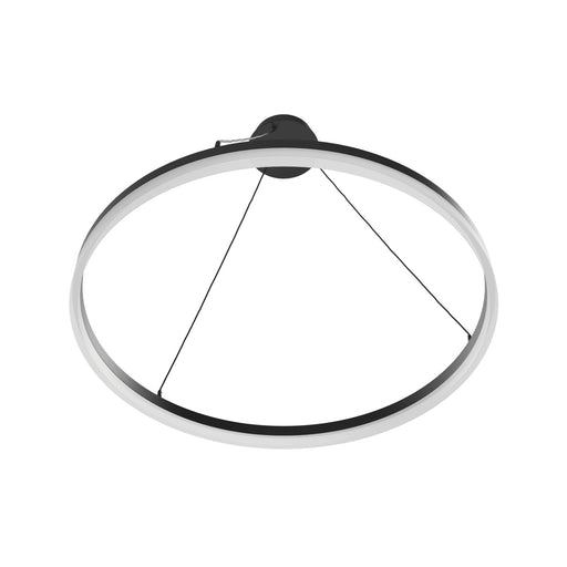 Pendant Light Avenue Lighting HF5028-BK Circa 31"W Ring LED Pendant in Black Avenue Lighting