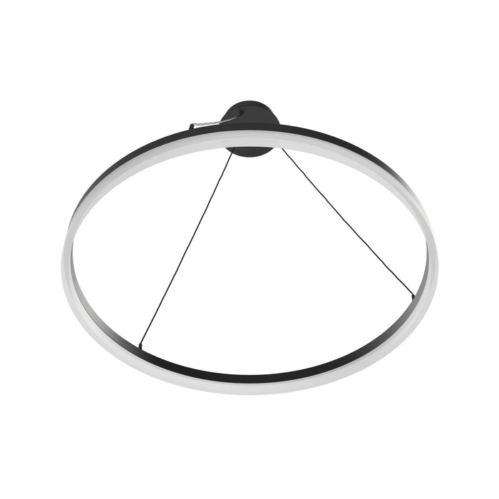 Pendant Light Avenue Lighting HF5028-BK Circa 31"W Ring LED Pendant in Black Avenue Lighting