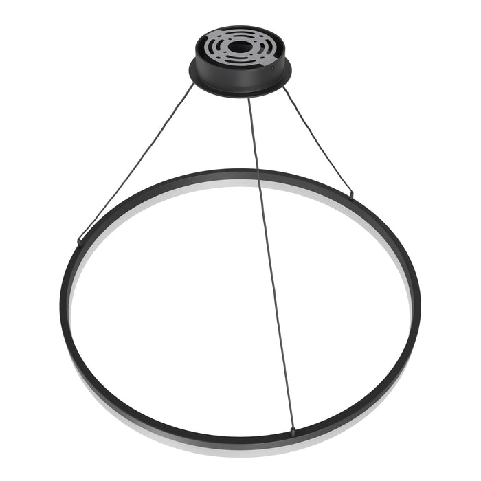 Pendant Light Avenue Lighting HF5028-BK Circa 31"W Ring LED Pendant in Black Avenue Lighting