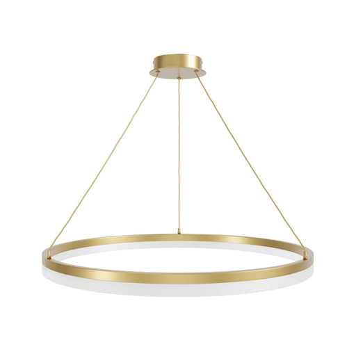 Pendant Light Avenue Lighting HF5029-GL Circa 39"W Ring LED Pendant in Gold Avenue Lighting